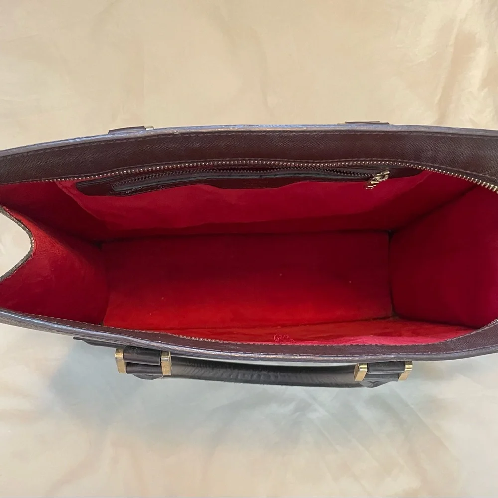 Louis Vuitton Paris Dark Brown Checkered Briefcase